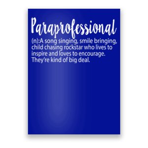 Paraprofessional Teacher Definition Para Teacher Funny Funny Gift Poster