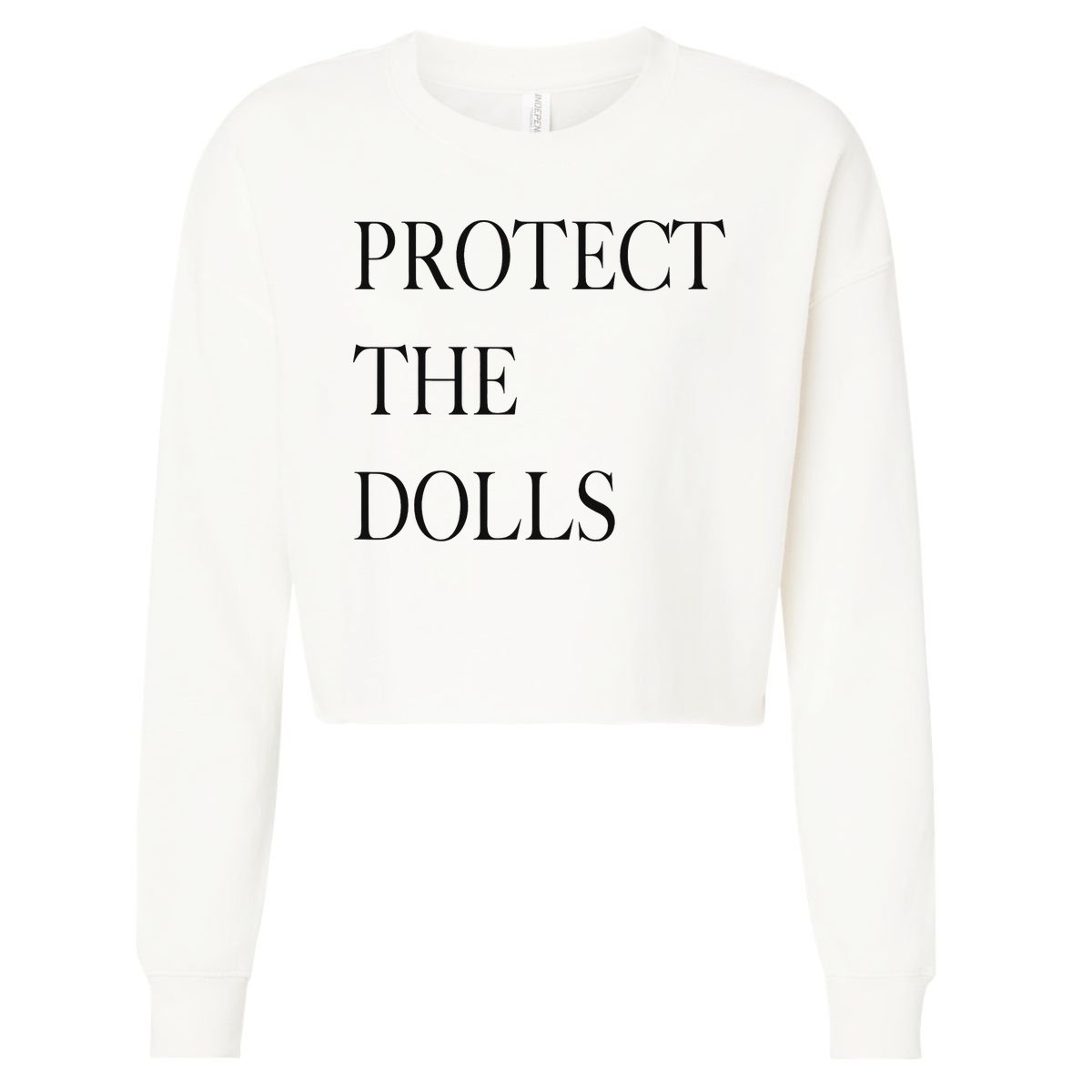 Protect The Dolls Protect The Dolls For Women Cropped Pullover Crew