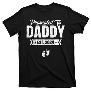 Promoted To Daddy Est. 2024 Baby Gift For New Daddy T-Shirt