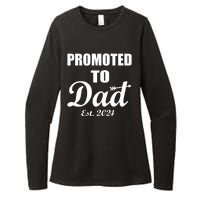 Promoted To Dad Est 2024 New Dad Womens CVC Long Sleeve Shirt