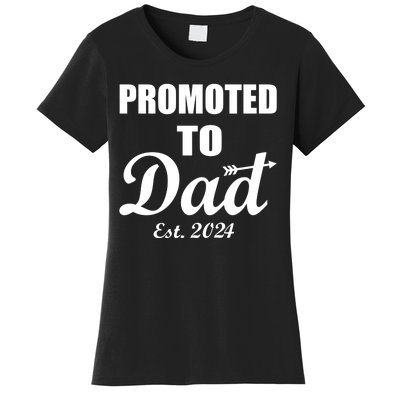 Promoted To Dad Est 2024 New Dad Women's T-Shirt