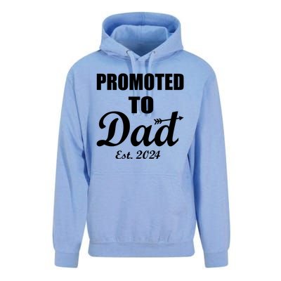 Promoted To Dad Est 2024 New Dad Unisex Surf Hoodie