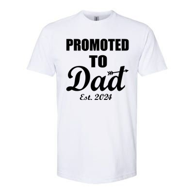 Promoted To Dad Est 2024 New Dad Softstyle CVC T-Shirt