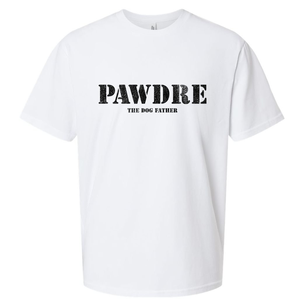 PAWDRE The Dog Father Dog Dad Fathers Day Sueded Cloud Jersey T-Shirt