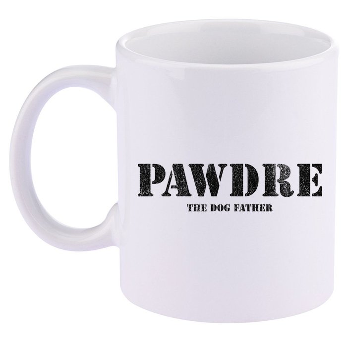 PAWDRE The Dog Father Dog Dad Fathers Day 11oz C Handle Ceramic Mug
