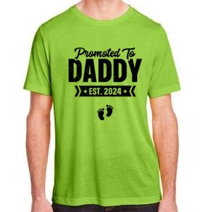 Promoted To Daddy Est. 2024 Baby Gift For New Daddy Adult ChromaSoft Performance T-Shirt