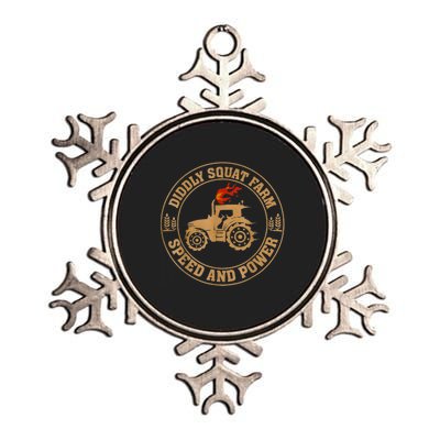 Perfect Tractor Design Diddly Squat Farm Speed And Power Metallic Star Ornament