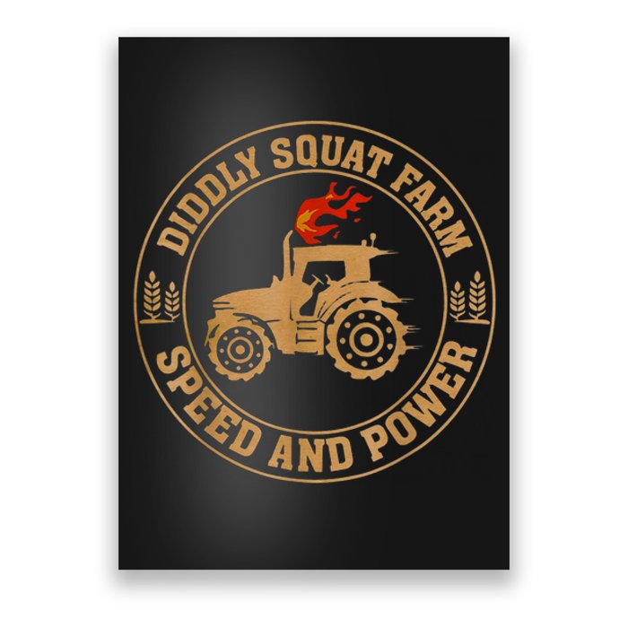 Perfect Tractor Design Diddly Squat Farm Speed And Power Poster