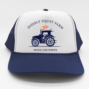 Perfect Tractor Design Diddly Squat Farm Speed And Power Trucker Hat