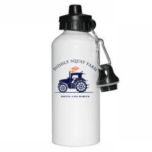 Perfect Tractor Design Diddly Squat Farm Speed And Power Aluminum Water Bottle 