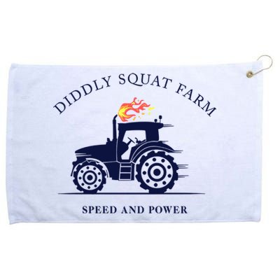 Perfect Tractor Design Diddly Squat Farm Speed And Power Grommeted Golf Towel