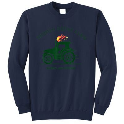 Perfect Tractor Design Diddly Squat Farm Speed And Power Tall Sweatshirt