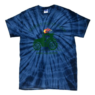 Perfect Tractor Design Diddly Squat Farm Speed And Power Tie-Dye T-Shirt