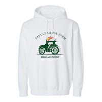 Perfect Tractor Design Diddly Squat Farm Speed And Power Garment-Dyed Fleece Hoodie