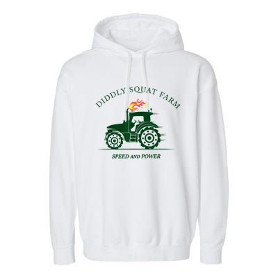 Perfect Tractor Design Diddly Squat Farm Speed And Power Garment-Dyed Fleece Hoodie