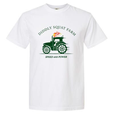 Perfect Tractor Design Diddly Squat Farm Speed And Power Garment-Dyed Heavyweight T-Shirt