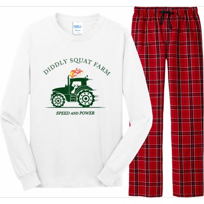 Perfect Tractor Design Diddly Squat Farm Speed And Power Long Sleeve Pajama Set