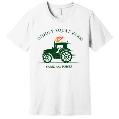 Perfect Tractor Design Diddly Squat Farm Speed And Power Premium T-Shirt