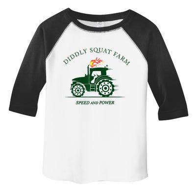 Perfect Tractor Design Diddly Squat Farm Speed And Power Toddler Fine Jersey T-Shirt