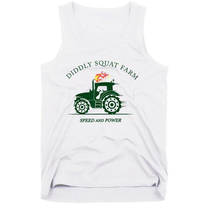 Perfect Tractor Design Diddly Squat Farm Speed And Power Tank Top