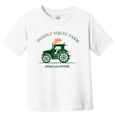 Perfect Tractor Design Diddly Squat Farm Speed And Power Toddler T-Shirt