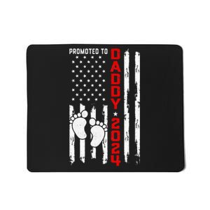 Promoted To Daddy 2024 First Time Fathers Day New Dad Gift Mousepad