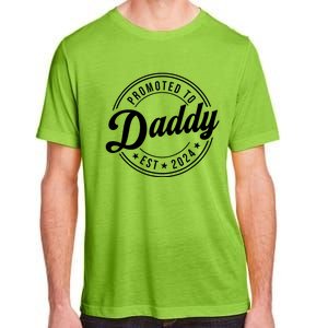 Promoted To Daddy 2024 Soon To Be Daddy Gift New Dad Adult ChromaSoft Performance T-Shirt