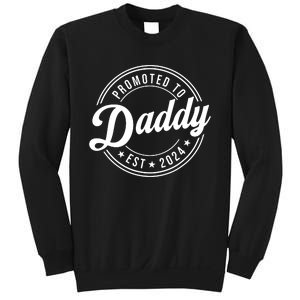 Promoted To Daddy 2024 Soon To Be Daddy Gift New Dad Sweatshirt