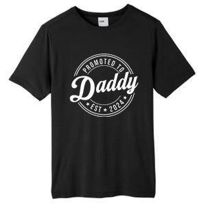 Promoted To Daddy 2024 Soon To Be Daddy Gift New Dad Tall Fusion ChromaSoft Performance T-Shirt