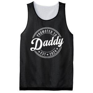 Promoted To Daddy 2024 Soon To Be Daddy Gift New Dad Mesh Reversible Basketball Jersey Tank