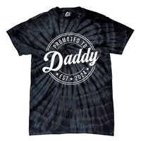 Promoted To Daddy 2024 Soon To Be Daddy Gift New Dad Tie-Dye T-Shirt