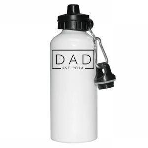 Promoted To Daddy Est 2024 Fathers Day First Time Dad 2024 Aluminum Water Bottle