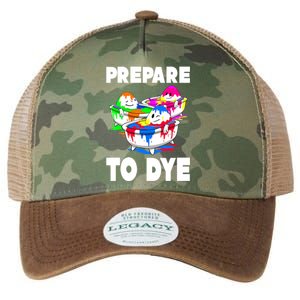 Prepare To Dye Funny Easter Egg Legacy Tie Dye Trucker Hat