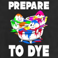 Prepare To Dye Funny Easter Egg 7 Panel Mesh Trucker Snapback Hat