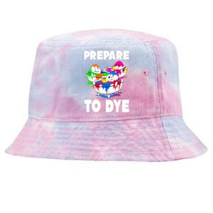 Prepare To Dye Funny Easter Egg Tie-Dyed Bucket Hat