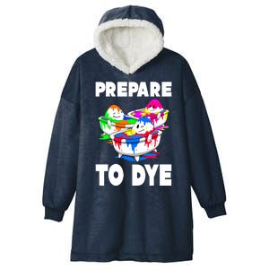 Prepare To Dye Funny Easter Egg Hooded Wearable Blanket