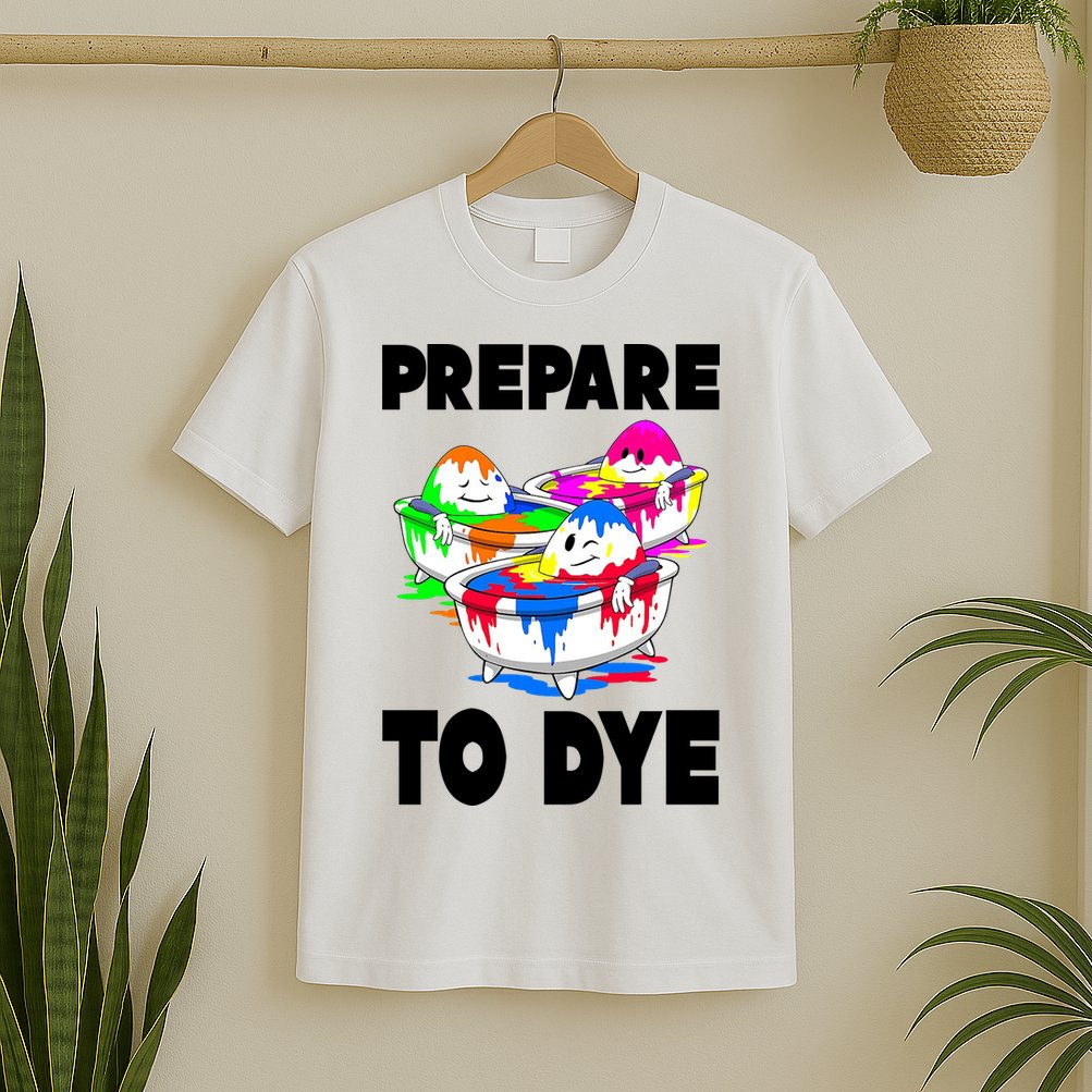 Prepare To Dye Funny Easter Egg T-Shirt
