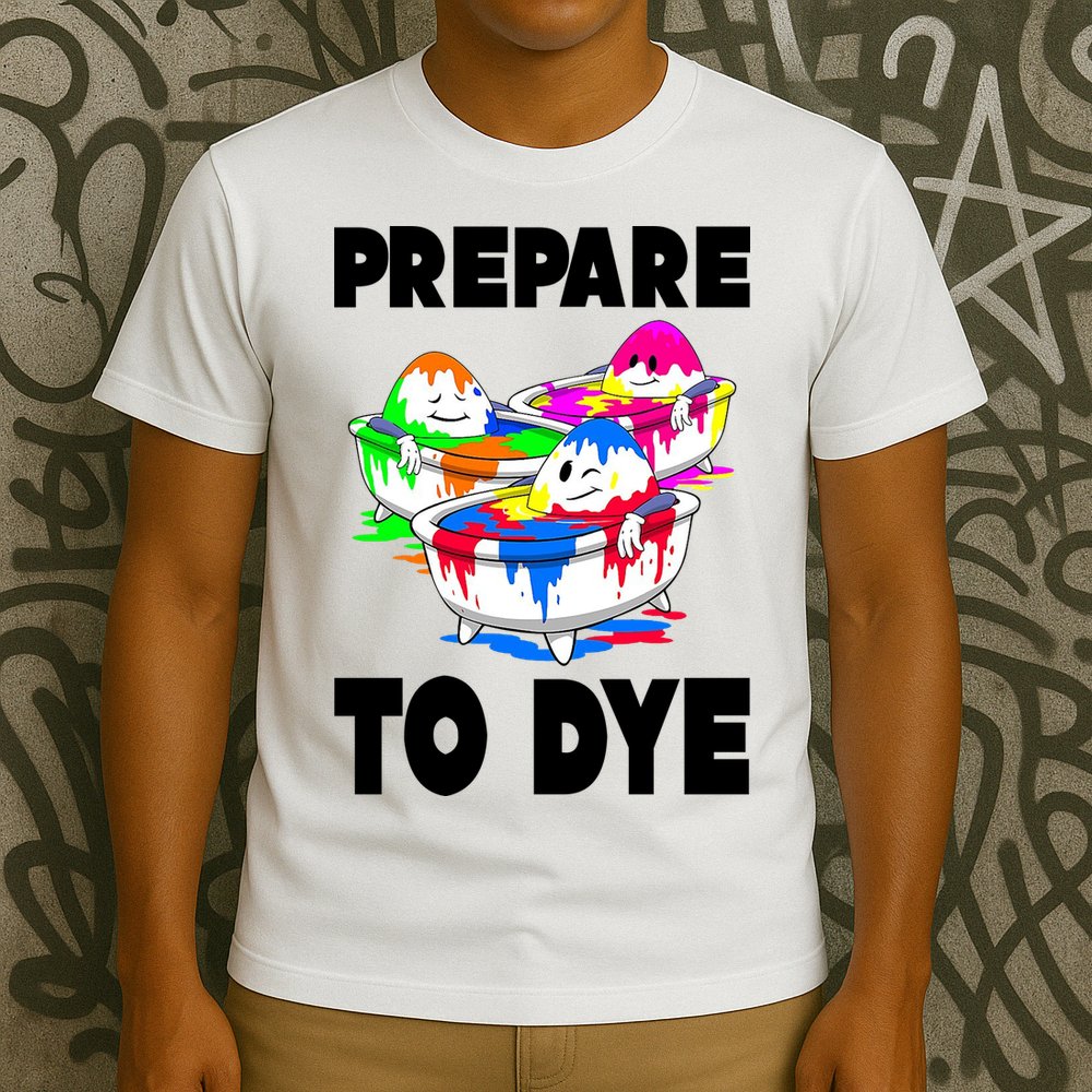 Prepare To Dye Funny Easter Egg T-Shirt