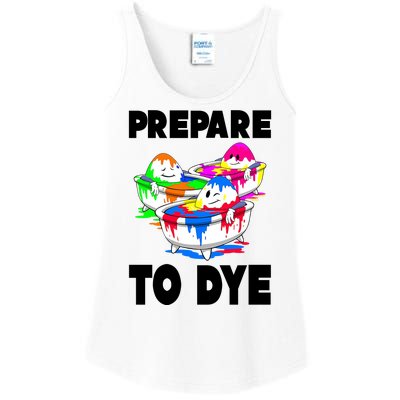 Prepare To Dye Funny Easter Egg Ladies Essential Tank