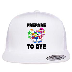 Prepare To Dye Funny Easter Egg Flat Bill Trucker Hat