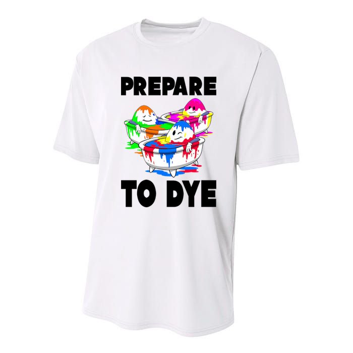 Prepare To Dye Funny Easter Egg Youth Performance Sprint T-Shirt
