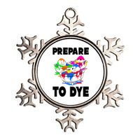 Prepare To Dye Funny Easter Egg Metallic Star Ornament