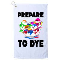 Prepare To Dye Funny Easter Egg Golf Towel