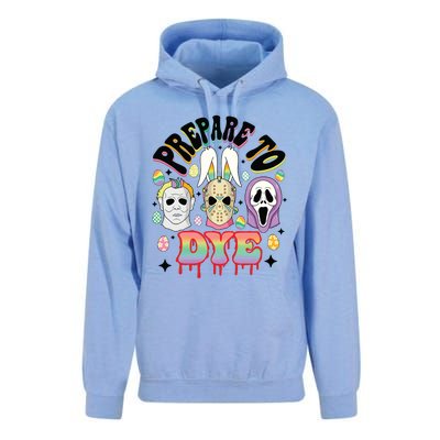 Prepare To Dye Easter Bunny Horror Movie Characters Unisex Surf Hoodie