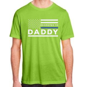 Promoted To Daddy Funny Police Officer Future Father Dad Adult ChromaSoft Performance T-Shirt