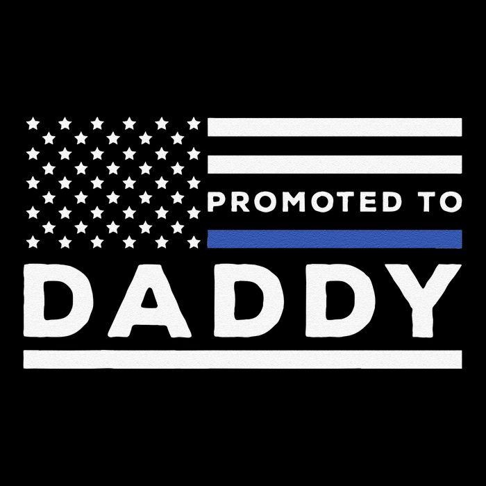 Promoted To Daddy Funny Police Officer Future Father Dad Backpack