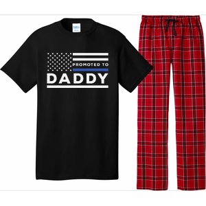 Promoted To Daddy Funny Police Officer Future Father Dad Pajama Set