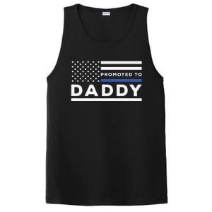 Promoted To Daddy Funny Police Officer Future Father Dad PosiCharge Competitor Tank