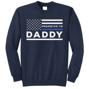 Promoted To Daddy Funny Police Officer Future Father Dad Sweatshirt