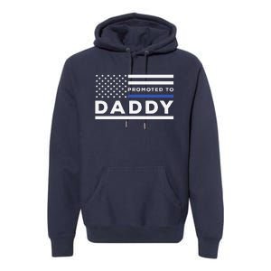 Promoted To Daddy Funny Police Officer Future Father Dad Premium Hoodie